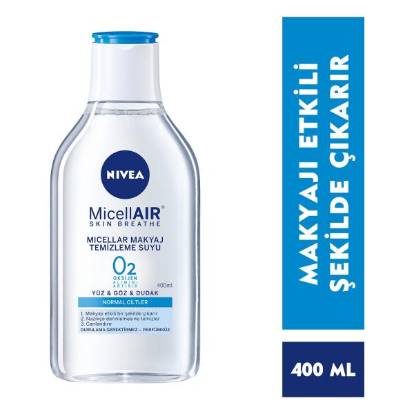 Nivea Micellair Makyaj Temizleme Suyu Normal Ciltler 400 Ml