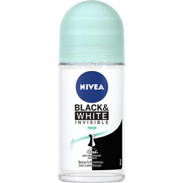 Nivea İnvisible BlackWhıte Fresh Roll-On Deodorant 50Ml Kadın