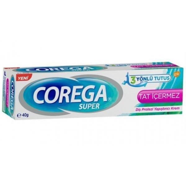 Corega Süper Tatsız Diş Protezi Yapıştırıcı Krem 40 Gr