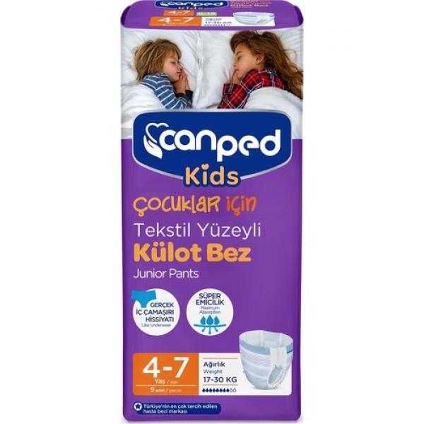 Canped Kids Külot Bez 4-7 Yaş 17-30 kg 9 Adet