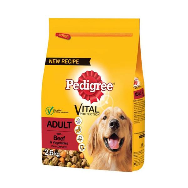 Pedigree Biftek  Kümes Hayvanları Köpek Maması 2,6 Kg