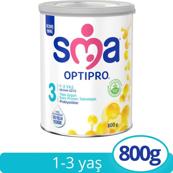 SMA Optipro Probiyotikli 3 800 gr 1-3 Yaş Devam Sütü