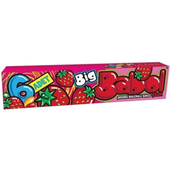 Big Babol 6 Lı Stk Çilek 27 Gr