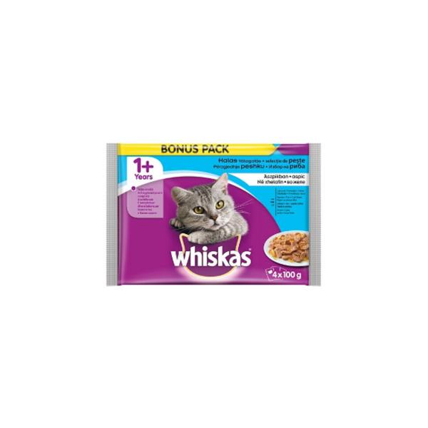 Whiskas Pouch Balıklı Çeşitleri (4 Lü) 400 Gr