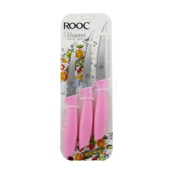 Rooc 3Lü Lazer Kesim Meyve Sebze Bıçağı