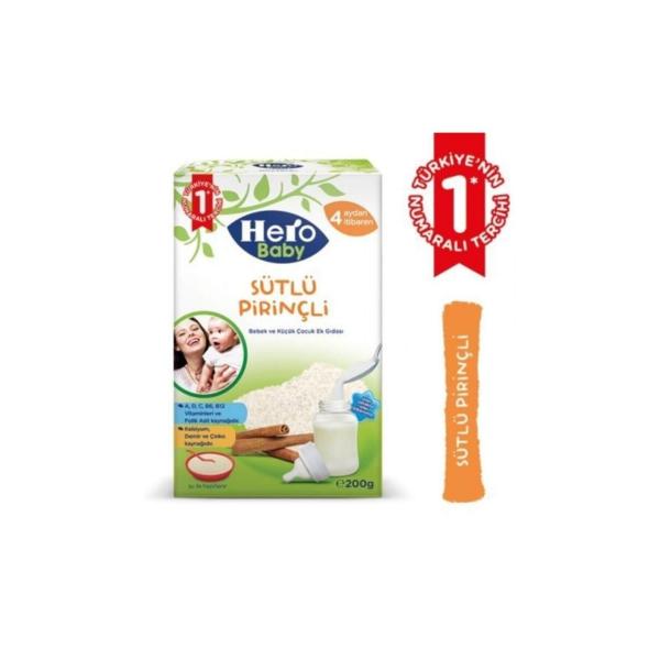 Hero Baby Sütlü Pirinçli Kaşık Maması 200 Gr