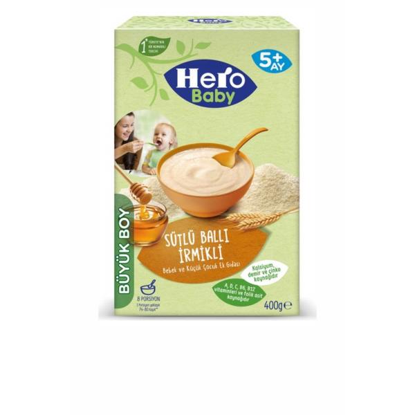 Hero Baby Sütlü Ballı İrmikli Kaşık Maması 400 Gr