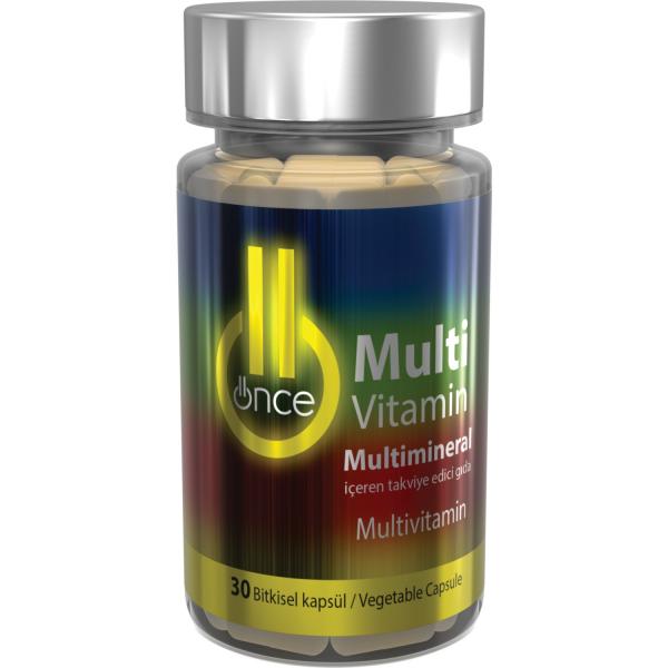 Önce Multivitamin Multimineral Içeren Gıda Takviyesi 30 Kapsül