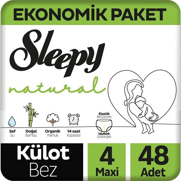 Sleepy Natural Jumbo Külot Bebek Bezi 7-14 Kg Maxi 4 Numara 48 Li