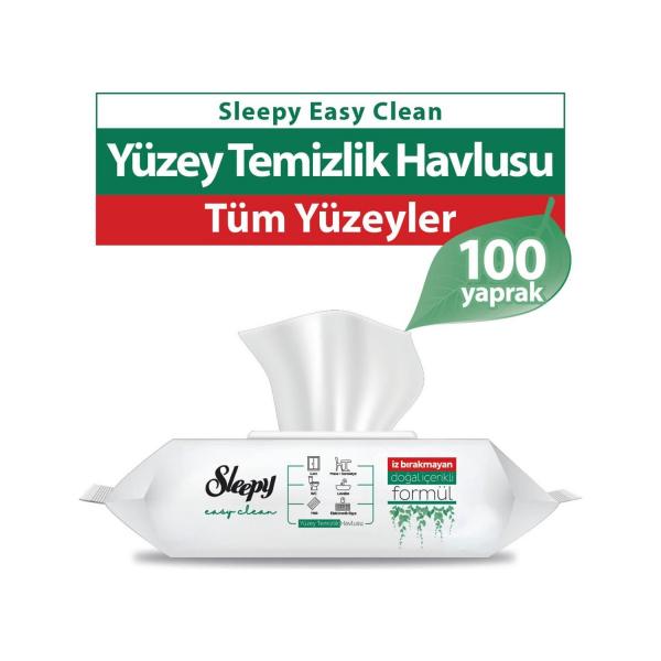 Sleepy Easy Clean Yüzey Temizlik Havlusu 100 Yaprak