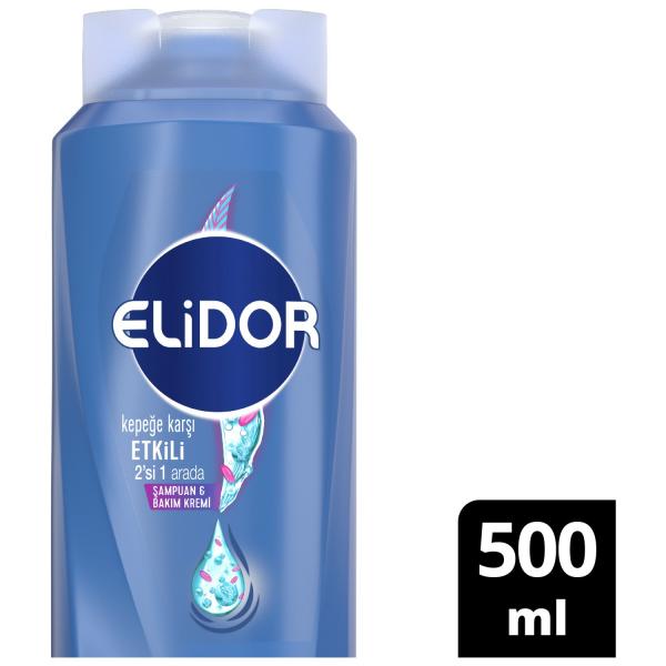 Elidor Şampuan Kepek Karşıtı 2 Si 1 Arada 500 ml