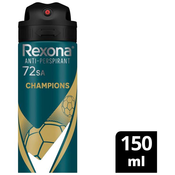 Rexona Men Erkek Sprey Deodorant Champions 72 Saat Kesintisiz Üstün Koruma 150 ml