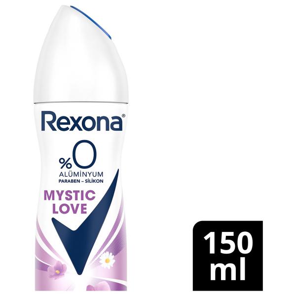Rexona Kadın Sprey Deodorant Mystic Love %0 Alüminyum 48 Saat Koruma 150 ml