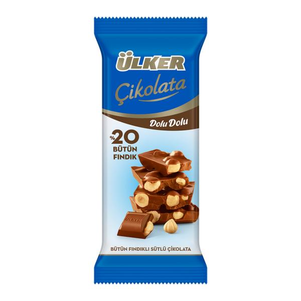 Ülker Çikolata Dolu Dolu Fındık Tablet 50 Gr