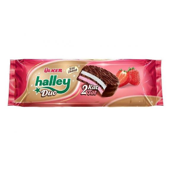 Halley Duo Sütlü Çikolatalı Ve Çilekli Bisküvi 225 Gr