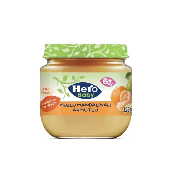 Hero Baby Muz Mandalina Armut 125 Gr Kavanoz Maması