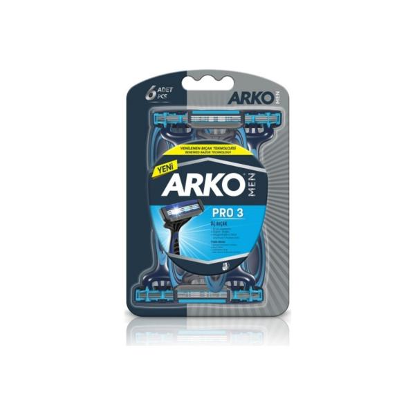 Arko Traş Bıçağı Pro3 Bıçak 6 Lı Blister