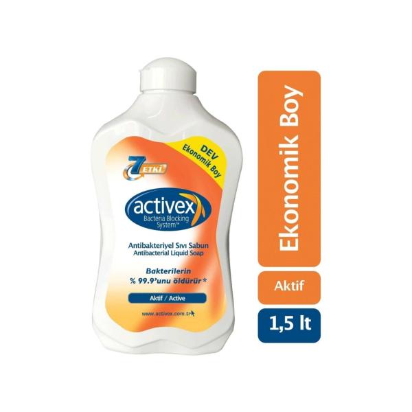Activex Antibakteriyel Sıvı Sabun Aktif Koruma 1,5 Lt
