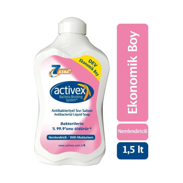 Activex Antibakteriyel Sıvı Sabun 1,5 Lt Nemlendirici