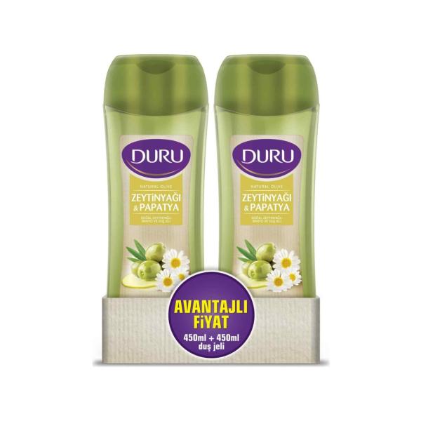 Duru Duş Jeli Naturel Olive 450 Ml+450 Ml