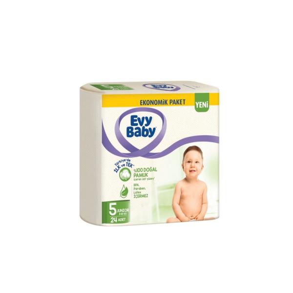 Evybaby Bebek Bezi Eko Junior 24 Ad No:5 11-18 Kg