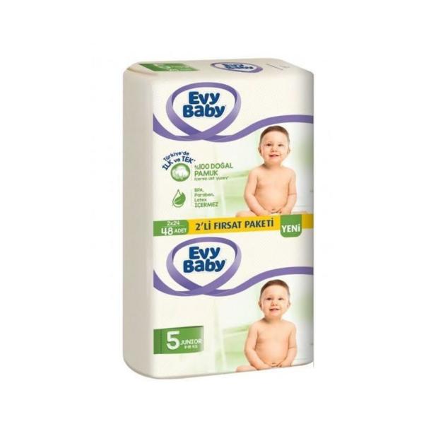 Bebek Bezi 2 Li Paket Junior 48 Ad 5 Beden 11-18 Kg