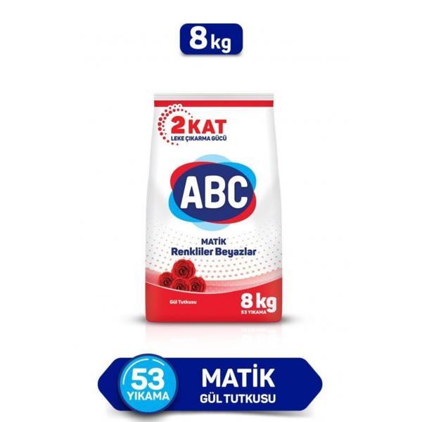 Abc Matik Gül Tutkusu Toz Çamaşir Deterjani 8 Kg