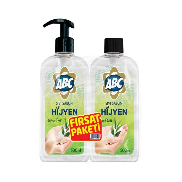 Abc Sıvı El Sabunu Hijen 1+1 Fırsat Paketi 1000 Ml