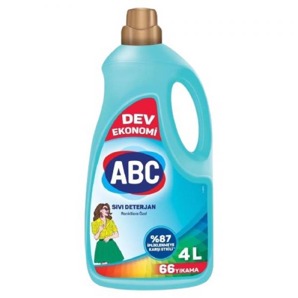 ABC Sıvı Renklilere Özel Sıvı Deterjan 4 lt