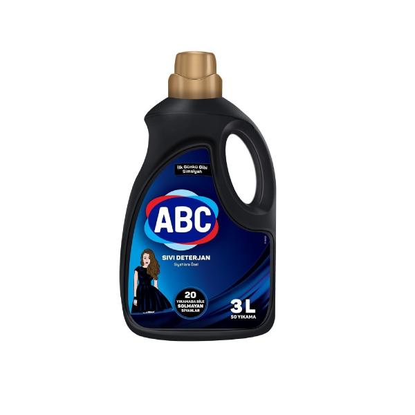 Abc Sıvı Çamaşır Deterjanı Siyah 3000 Ml 50 Yıkama