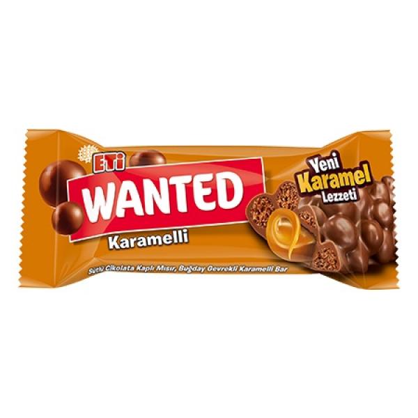 Eti Wanted Sütlü Çikolata Kaplı Karamelli Bar 22 Gr