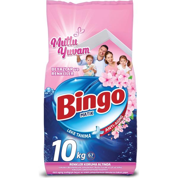 Bingo Matik Beyazlar ve Renkliler Toz Deterjan 10 kg 67 Yıkama