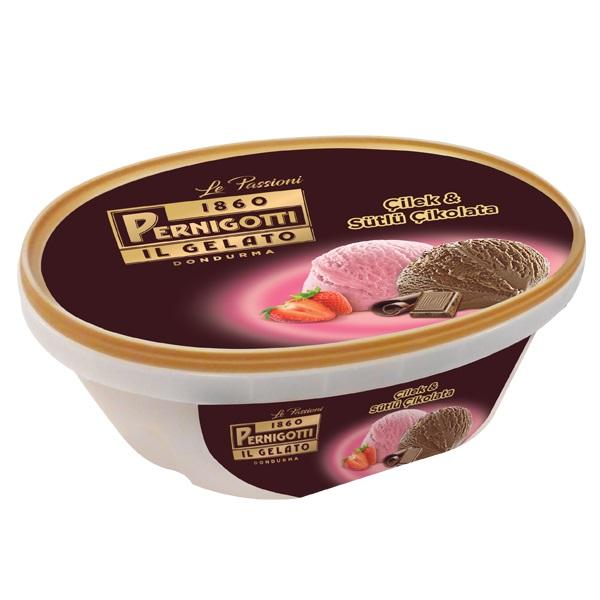 Pernıgottı Il Gelato Çilek - Sütlü Çikolata 850 Ml