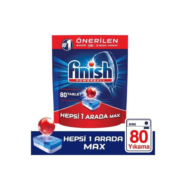 Finish Hepsi Bir Arada 80 Tablet Bulaşık Makinesi Deterjanı