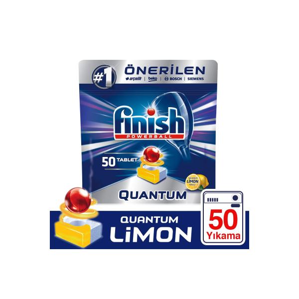 Finish Quantum 50 Tablet Bulaşık Makinesi Deterjanı Limon