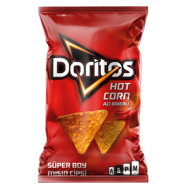Doritos Hot Corn Acı Biberli Süper Boy 162 Gr