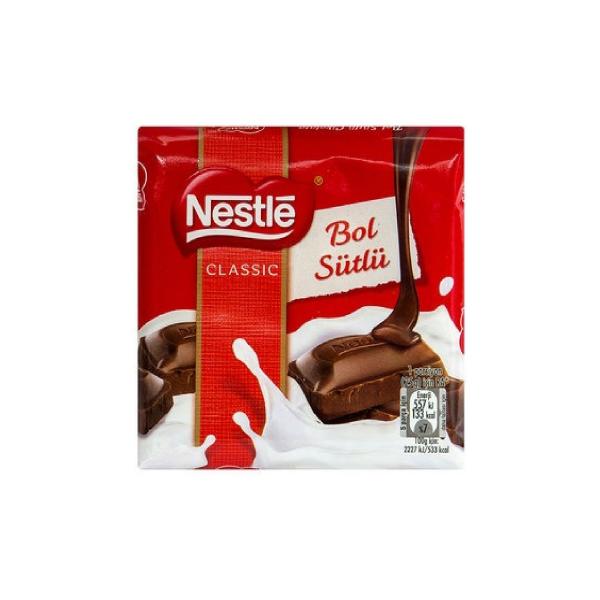 Nestle Classic Sütlü Kare Çikolata 60 Gr