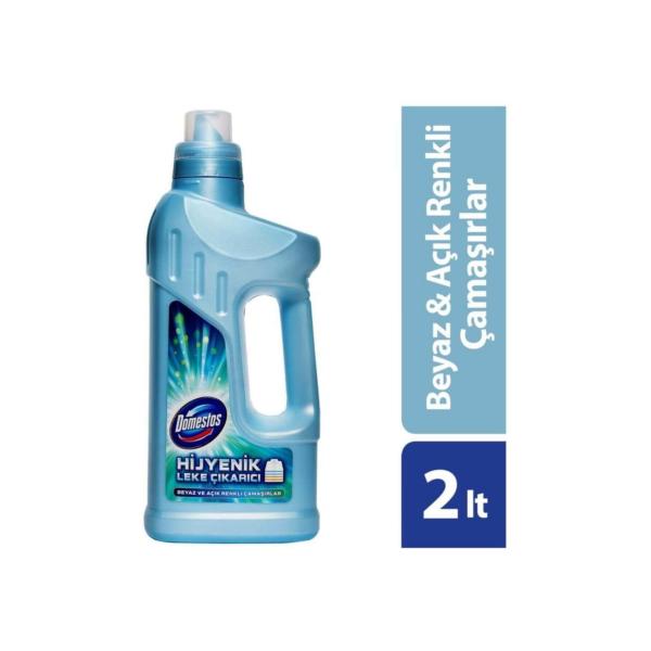 Domestos Beyaz ve Açık Renkli Çamaşırlar Hijyenik Leke Çıkarıcı 2 lt