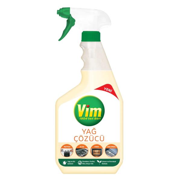 Vim Mutfak Yağ Çözücü Sprey 750 Ml