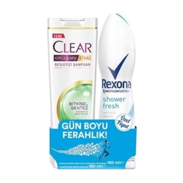 Rexona Shower Fresh Deodorant 150 Ml+Elidor Güçlü Şampuan 185 Ml