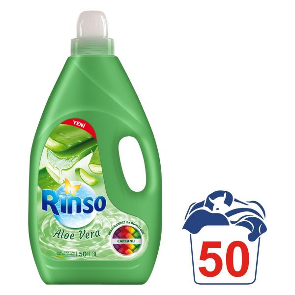 Rinso Sıvı Aloevera Renkliler 3 Lt 50 Yıkama
