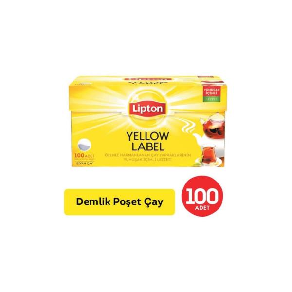 Lipton Yellow Label Demlik Poşet Çay 100 lü (320 Gr)