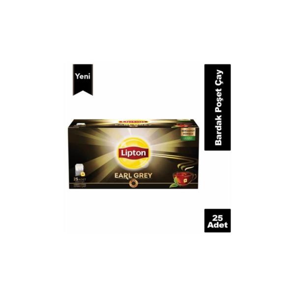 Lipton Earl Grey Bardak Poşet Çay 25 li 