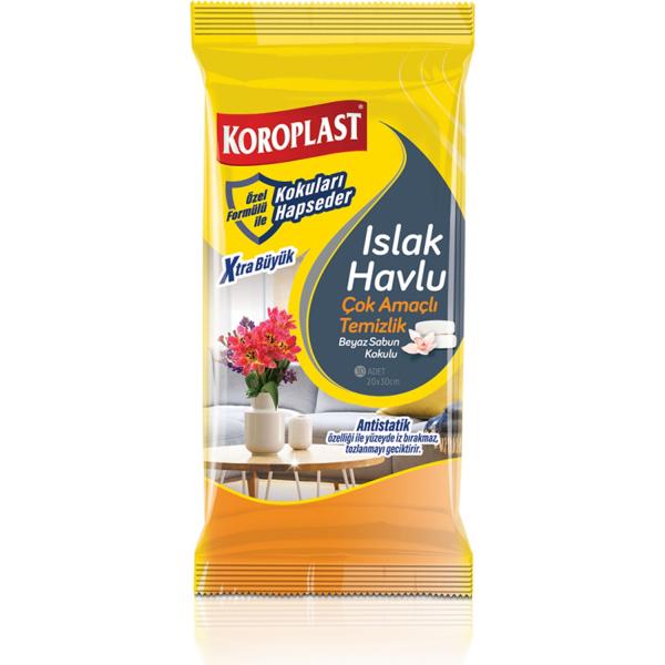 Koroplast Temizlik Mendili Çok Amaçlı 20X30 Cm 30 Yaprak