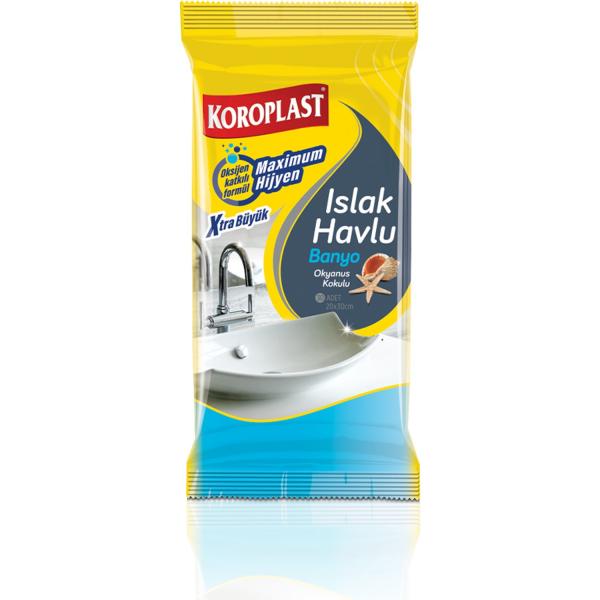 Koroplast Temizlik Mendili Banyo 20X30 Cm 30 Yaprak