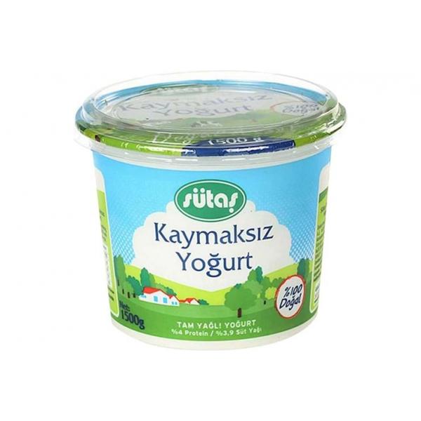 Sütaş Kaymaksız Yoğurt 1500 Gr