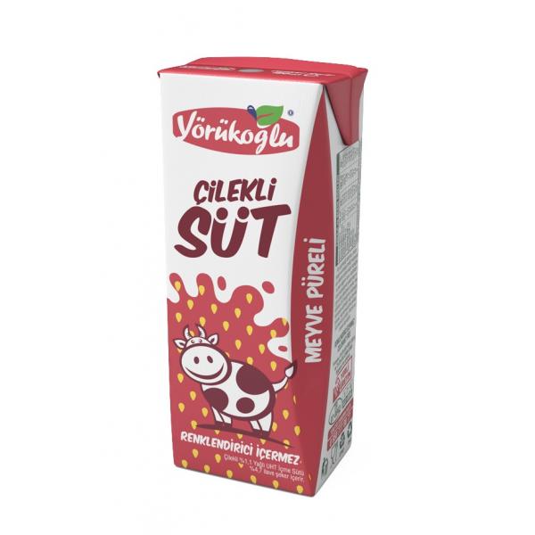 Yörükoğlu Süt Çilekli 180 Ml