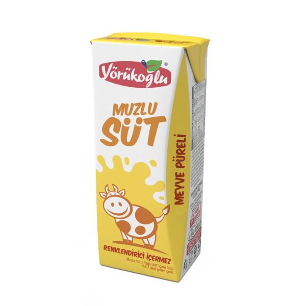 Yörükoğlu Süt Muzlu 180 Ml