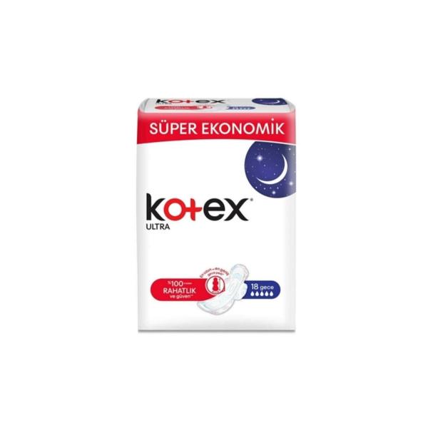 Kotex Ultra Quadro Gece 18 Li