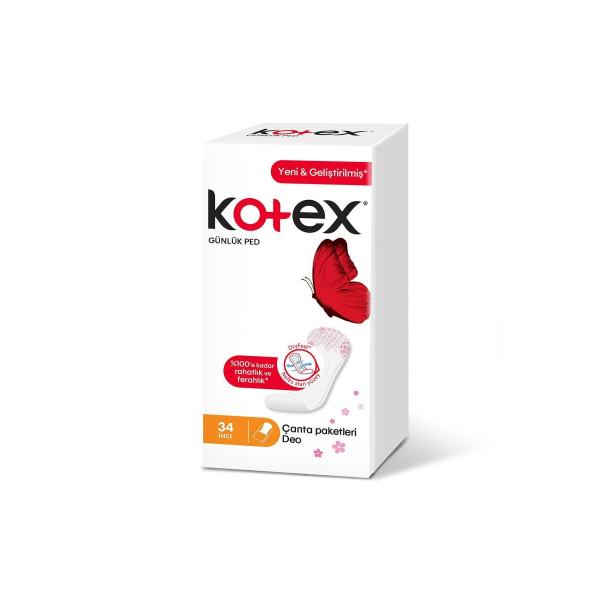 Kotex İnce Günlük Ped Deo 34 Lü